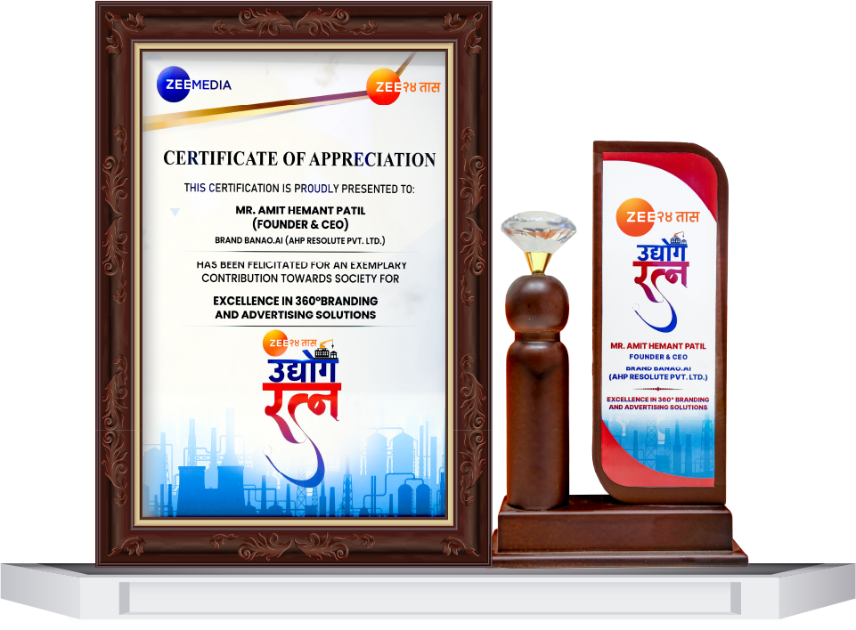 ZEE MEDIA/ZEE 24 तास - CERTIFIACTE OF APPRECIATION